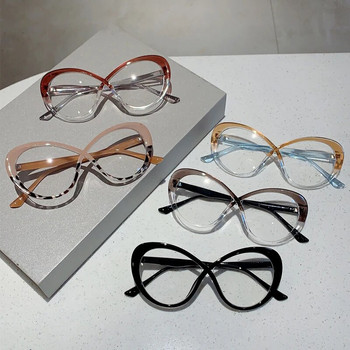 KAMPT Υπερμεγέθη οβάλ γυαλιά οράσεως Σκελετός Fashion Candy Color Γυαλιά μη συνταγογραφούμενα Νέα κομψή σχεδίαση επωνυμίας Ins δημοφιλή γυαλιά