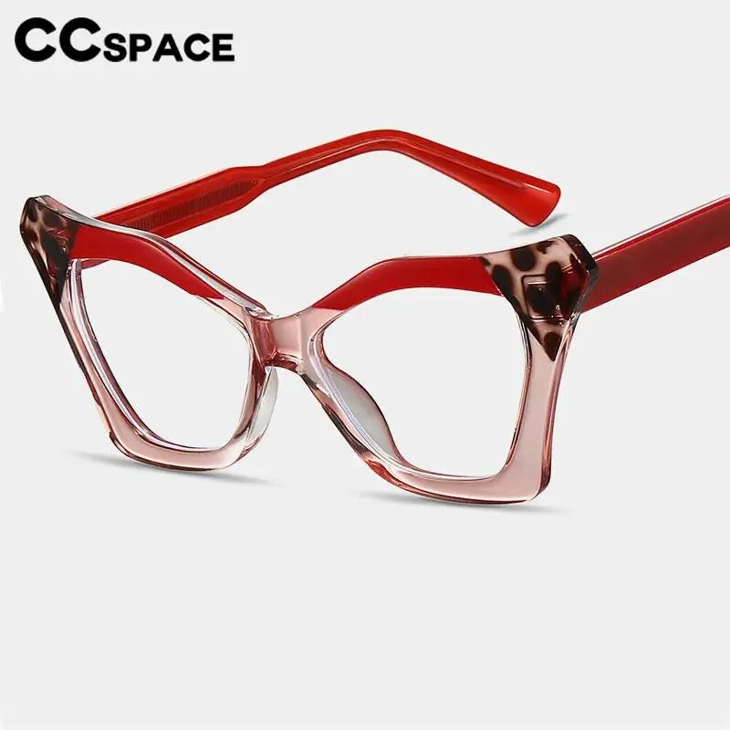 57271 Square Anti Blue Light Kompiuterio akiniai Tr90 Optiniai Receptiniai Akiniai Trend Spyruokliniai vyriai Leopardo akinių rėmeliai