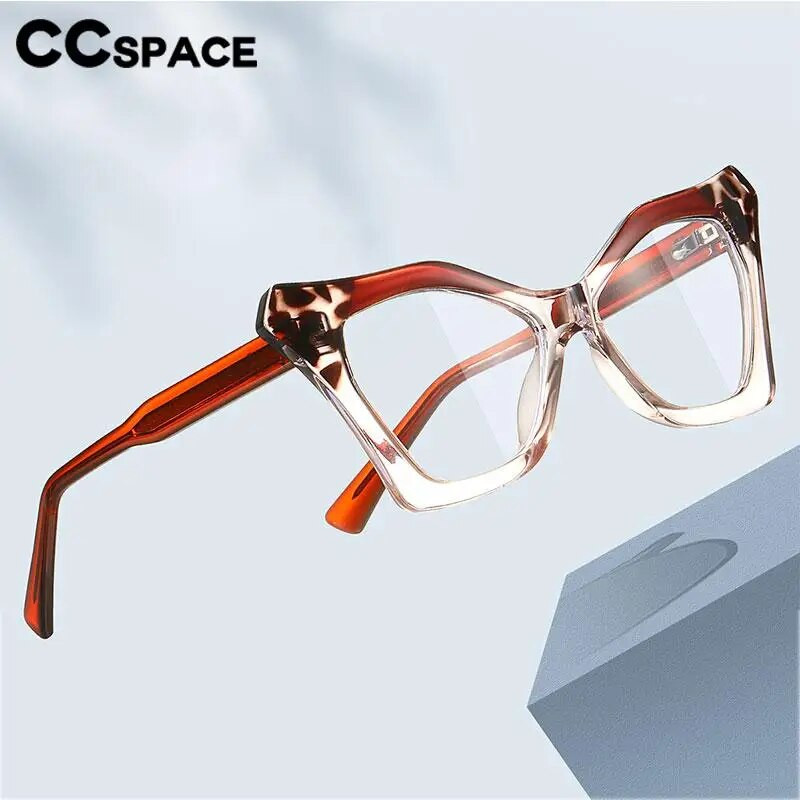 57271 Square Anti Blue Light Kompiuterio akiniai Tr90 Optiniai Receptiniai Akiniai Trend Spyruokliniai vyriai Leopardo akinių rėmeliai
