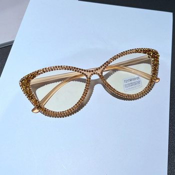 Дамски модни ретро оптични очила с рамка против синя светлина, блокиращи синя светлина Котешки очила Женски дизайнерски компютърни очила