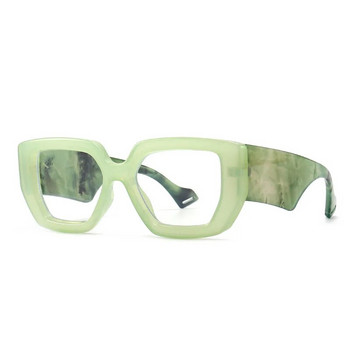 Антисинята светлина, блокираща дамските рамки за очила, зелени оптични прозрачни лещи, модни рамки, очила с рецепта, компютър