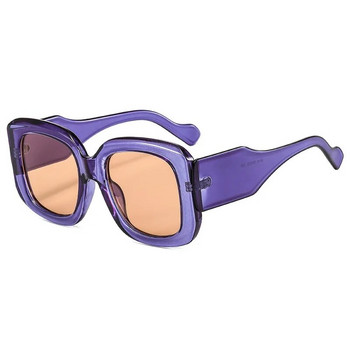 Нови извънгабаритни квадратни слънчеви очила реколта дамски 2024 модни слънчеви очила зелени червени нюанси големи UV400 мъже луксозна марка мъжки женски