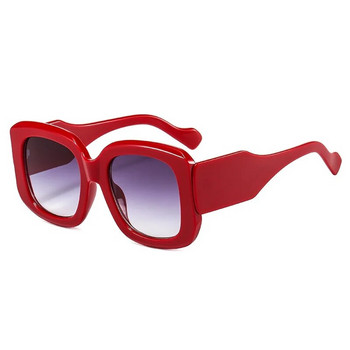Нови извънгабаритни квадратни слънчеви очила реколта дамски 2024 модни слънчеви очила зелени червени нюанси големи UV400 мъже луксозна марка мъжки женски
