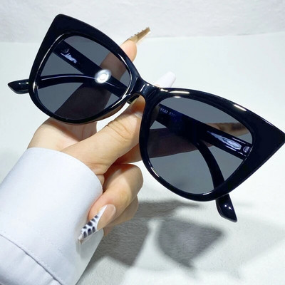 Modes Cat Eye Y2K saulesbrilles sievietēm, vintage, liels ietvars vīriešiem, hip hop punk āra žalūzijas Uv400
