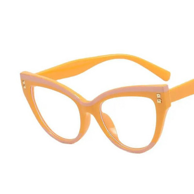 Brand Designer Cat Eye Patchwork Optilised prilliraamid Naistele Moodprillid Antiblue Light Arvutiprillid