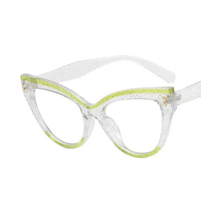 Brand Designer Cat Eye Patchwork Optilised prilliraamid Naistele Moodprillid Antiblue Light Arvutiprillid