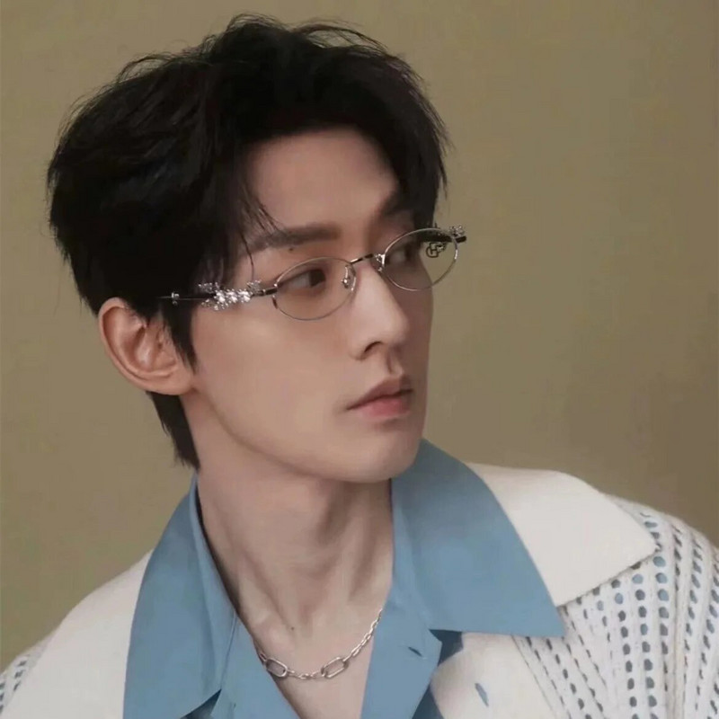 Ovālas krāsas Rhinestone Jaunas saulesbrilles Bling briļļu rāmji Caurspīdīgs lēca Mazs apaļš sieviešu vīriešu metāla retro dimanta ietvars brilles