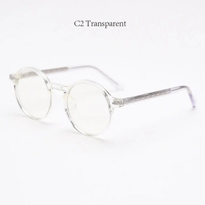 mimiyou Tr90+Acetate Apvalūs akinių rėmeliai Moteriški Anti Blue Light Optiniai akiniai Vyriški akinių rėmeliai UV400 Kompiuteriniai akiniai