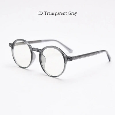 mimiyou Tr90+Acetate Apvalūs akinių rėmeliai Moteriški Anti Blue Light Optiniai akiniai Vyriški akinių rėmeliai UV400 Kompiuteriniai akiniai