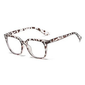 Moodsad naiste prillid raamiga, ruudukujulised, värvilised retseptiga 0 dioptriga prillid Naiste plastikust sinised prillid