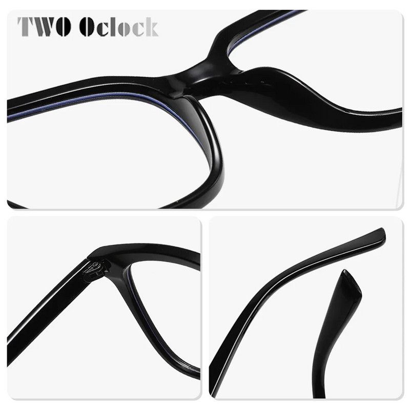 Moodsad naiste prillid raamiga, ruudukujulised, värvilised retseptiga 0 dioptriga prillid Naiste plastikust sinised prillid