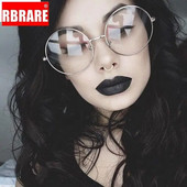 RBRARE Lielizmēra Apaļas Brilles Sudraba Metāla Rāmis Vintage Sexy Apļa brilles Zīmols Dizainers Milzīgi Big Nerd Brilles Sievietēm