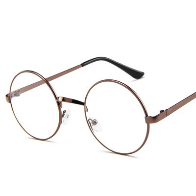 RBRARE Lielizmēra Apaļas Brilles Sudraba Metāla Rāmis Vintage Sexy Apļa brilles Zīmols Dizainers Milzīgi Big Nerd Brilles Sievietēm