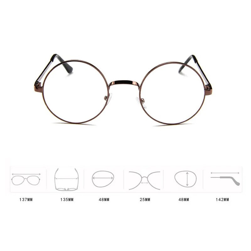 RBRARE Lielizmēra Apaļas Brilles Sudraba Metāla Rāmis Vintage Sexy Apļa brilles Zīmols Dizainers Milzīgi Big Nerd Brilles Sievietēm