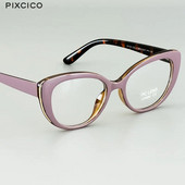 Pixcico 45677 kaķu acu brilles, sieviešu optiskās modes datora brilles