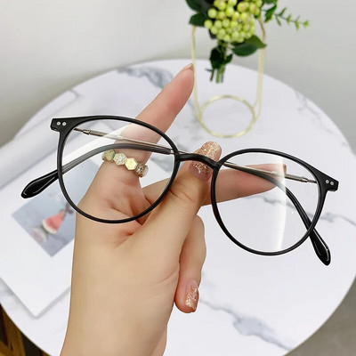 Moda Anti-Blu-Ray Ochelari pentru femei Retro Miopie Bărbați Ochelari Cadru Trend Optical Computer Ochelari universali transparenți