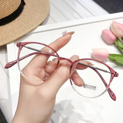 Moda Anti-Blu-Ray Ochelari pentru femei Retro Miopie Bărbați Ochelari Cadru Trend Optical Computer Ochelari universali transparenți