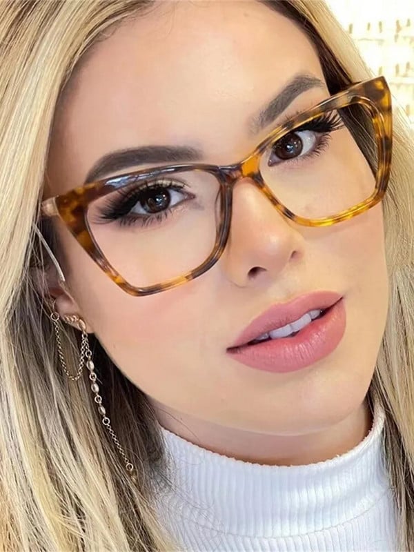 Modes TR90 Retro Cat Eye Anti-blue Light brilles ietvars sievietēm Jaunas īpaši vieglas brilles ar ietvaru