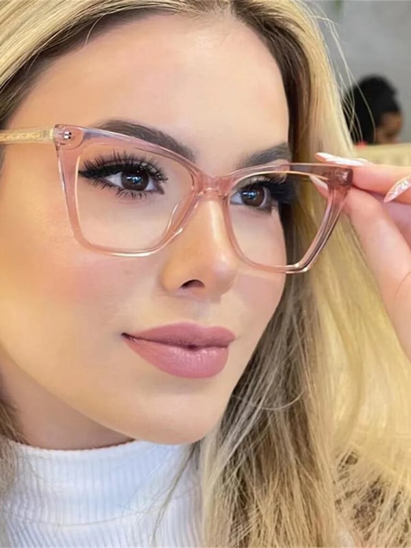Modes TR90 Retro Cat Eye Anti-blue Light brilles ietvars sievietēm Jaunas īpaši vieglas brilles ar ietvaru