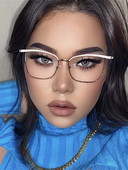 2023. gada pretzils gaišs sieviešu kaķu acu briļļu ietvars Zīmols Dizaineris Lielizmēra optisko briļļu ietvari, caurspīdīgas, recepšu brilles