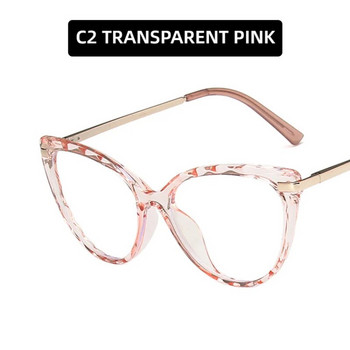Оптични лещи TANOXI за жени Рамка за очила с нитове против синя светлина за мъже, жени Прозрачни оптични очила за очила