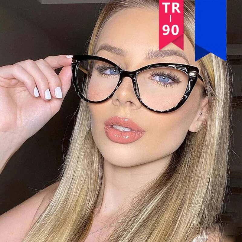 TANOXI Optiskās Lēcas Sievietēm Rivet Anti Blue Light Briļļu ietvars Vīriešiem Sievietēm Caurspīdīgas Optiskas Briļļu brilles