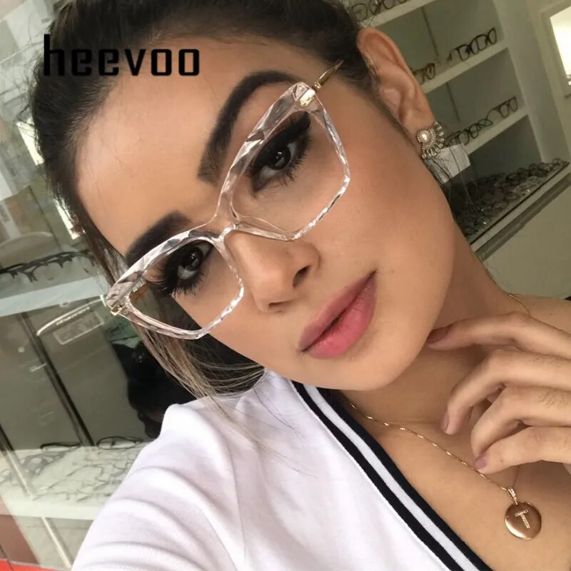 Modes kvadrātveida briļļu ietvars sievietēm Moderni stili Zīmols Sexy Cat Brilles Brilles ietvars Brilles Oculos Armacao Eyewear