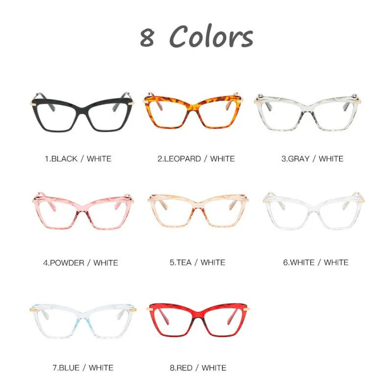 Modes kvadrātveida briļļu ietvars sievietēm Moderni stili Zīmols Sexy Cat Brilles Brilles ietvars Brilles Oculos Armacao Eyewear