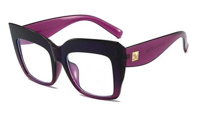 Briļļu ietvars Sieviešu Lielizmēra Kvadrātveida vintage ietvars Caurspīdīgs Briļļu ietvars Sieviešu Luksusa zīmola datoru brilles