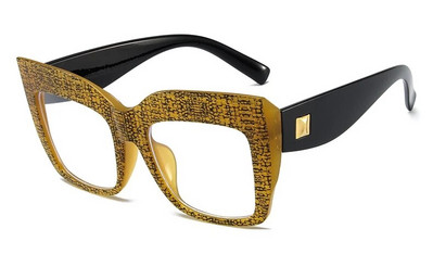 Briļļu ietvars Sieviešu Lielizmēra Kvadrātveida vintage ietvars Caurspīdīgs Briļļu ietvars Sieviešu Luksusa zīmola datoru brilles