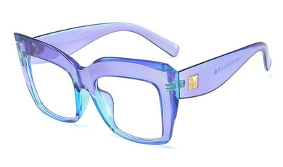 Briļļu ietvars Sieviešu Lielizmēra Kvadrātveida vintage ietvars Caurspīdīgs Briļļu ietvars Sieviešu Luksusa zīmola datoru brilles