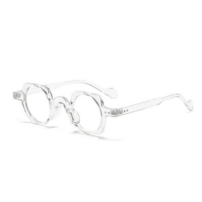 JNPCXI jaunums Retro apaļas punk brilles vīriešiem caurspīdīgas lēcas modes brilles ietvars sievietēm vintage sešstūra dekors vīriešiem