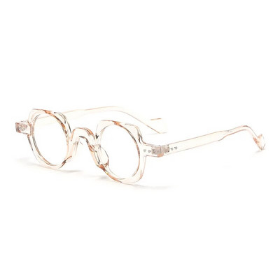 JNPCXI jaunums Retro apaļas punk brilles vīriešiem caurspīdīgas lēcas modes brilles ietvars sievietēm vintage sešstūra dekors vīriešiem
