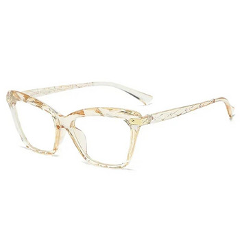 Μόδα Vintage Γυαλιά Γάτας Γυναικεία Επώνυμη Σχεδιάστρια Διαφανής Σκελετός Γυαλιών Γυαλιά Clear Square Sexy Retro Oculos
