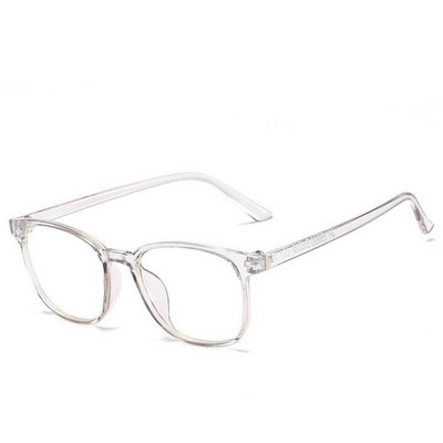 GSBJXZ Rame de ochelari pătrate pentru bărbați, femei, gri, transparente, oglindă, oglindă, cu prescripție, ochelari retro din plastic, falși