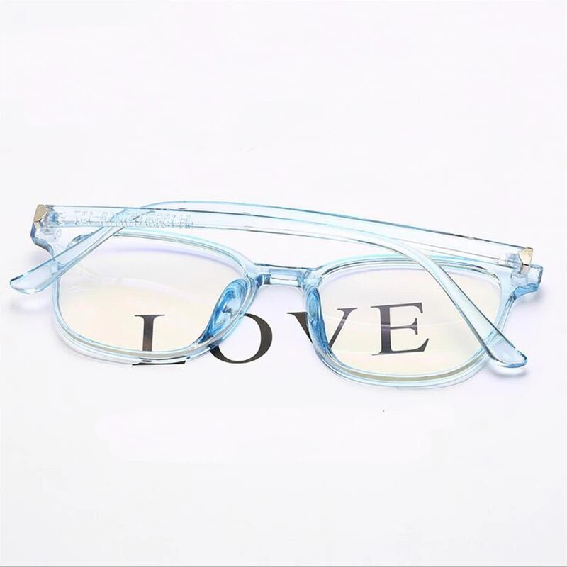 GSBJXZ Kvadrātveida briļļu ietvari Vīriešu Sievietēm Caurspīdīgi Pelēki Skaidrs Spogulis Recepšu Brilles Retro plastmasas Viltus brilles