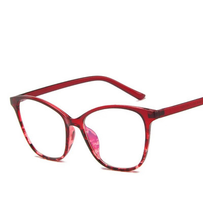 Ochelari de vedere vintage cu ochi de pisică, pentru femei, din plastic, pentru lectură, ochelari optici, ramă pentru bărbați, ochelari de ochelari transparenti pentru computer