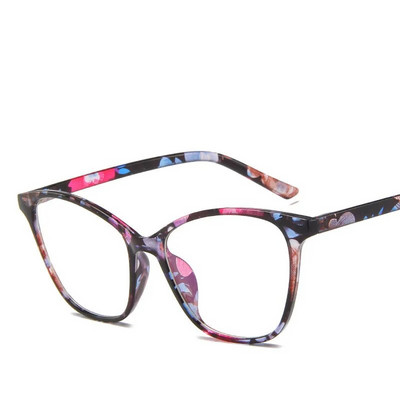 Ochelari de vedere vintage cu ochi de pisică, pentru femei, din plastic, pentru lectură, ochelari optici, ramă pentru bărbați, ochelari de ochelari transparenti pentru computer