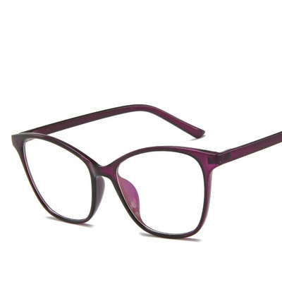 Ochelari de vedere vintage cu ochi de pisică, pentru femei, din plastic, pentru lectură, ochelari optici, ramă pentru bărbați, ochelari de ochelari transparenti pentru computer