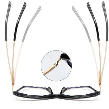 2020 Τετράγωνο Γυναικείο διάβασμα Γυαλιά Πλαίσιο Κρυστάλλινο Σχέδιο μάρκας πολλαπλών τμημάτων Οπτικός υπολογιστής oculos Glasses gafas de lectura mujer