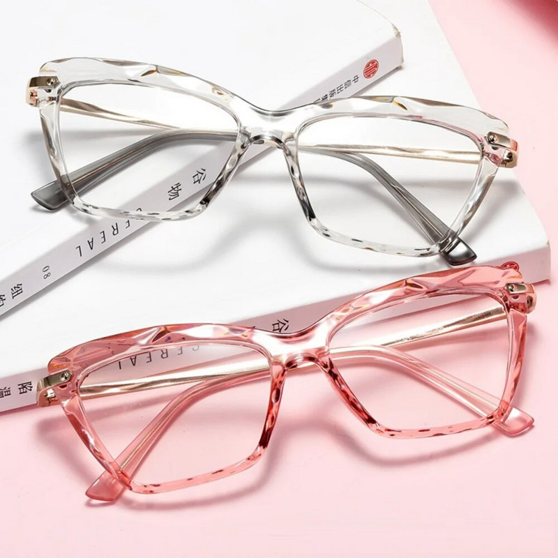 2020Square Naised loevad Prillide raam Kristall Mitmeosaline brändi disain Optiline Arvuti oculos Prillid gafas de lectura mujer