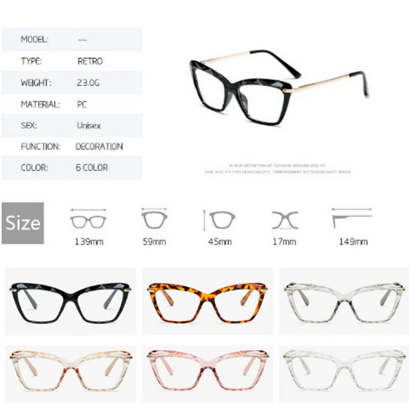 2020Square Naised loevad Prillide raam Kristall Mitmeosaline brändi disain Optiline Arvuti oculos Prillid gafas de lectura mujer