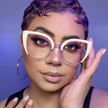 Μόδα Χρυσά Μεταλλικά Οπτικά Γυαλιά Γυαλιά Γυναικεία Σχεδιαστής Πολυτελή Γυναικεία Γυαλιά Γυαλιά Υπολογιστών Αντι Μπλε Φως Νέο
