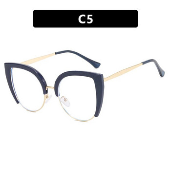 Модни златни метални оптични рамки за очила за жени Дизайнерски луксозни дамски ретро очила Компютърни очила против синя светлина Нови