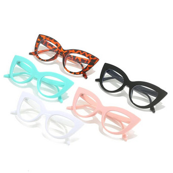 Дамски очила с котешки очила Нова мода Cateye прозрачни очила Дамски ретро оптични прозрачни очила Очила за очила Женски