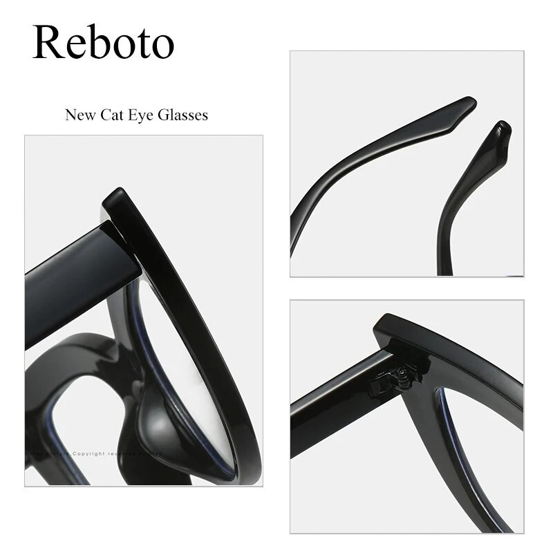 Ženske mačkaste okvire za naočale Nova moda Cateye prozirne naočale Ženske retro optičke prozirne leće Naočale za naočale Ženske