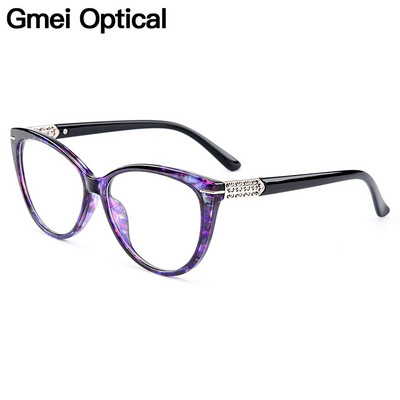 Gmei Optical Urltra-Light TR90 Cat Eye Style női optikai szemüvegkeretek Optikai szemüvegkeret nőknek rövidlátás szemüveg M1697