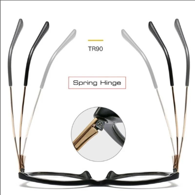 New Fashion TR90 vintage kaķu acu briļļu ietvars Pretzils gaiši nogurums pilna rāmja brilles sievietēm