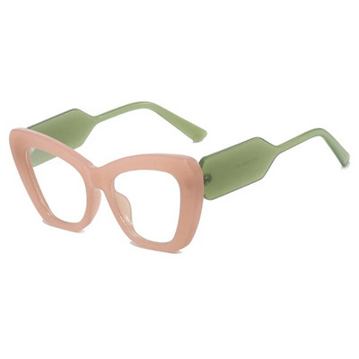 55531 Cadru mare Anti lumină albastră Ochelari de calculator transparenți Ochelari de blocare pentru femei Ochelari de vedere optic clari