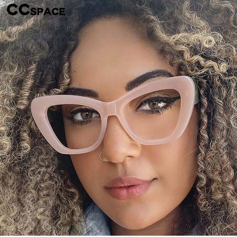 55531 Prozirne naočale za računalo s velikim okvirom protiv plave svjetlosti Ženske naočale za blokiranje optičkih prozirnih naočala